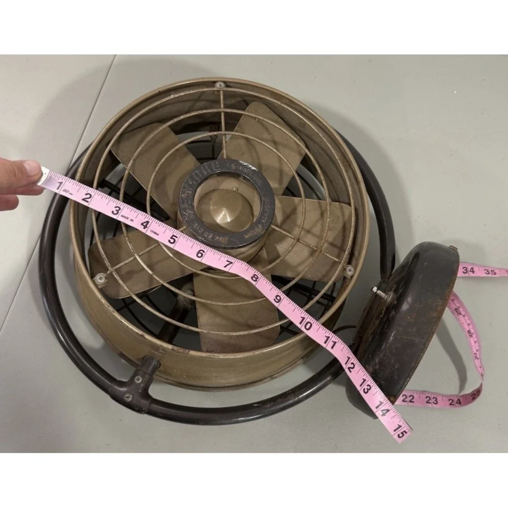 VINTAGE KENMORE 2 SPEED 5 BLADE TABLE FAN MODEL 124.8055 VORNADO STYLE 9